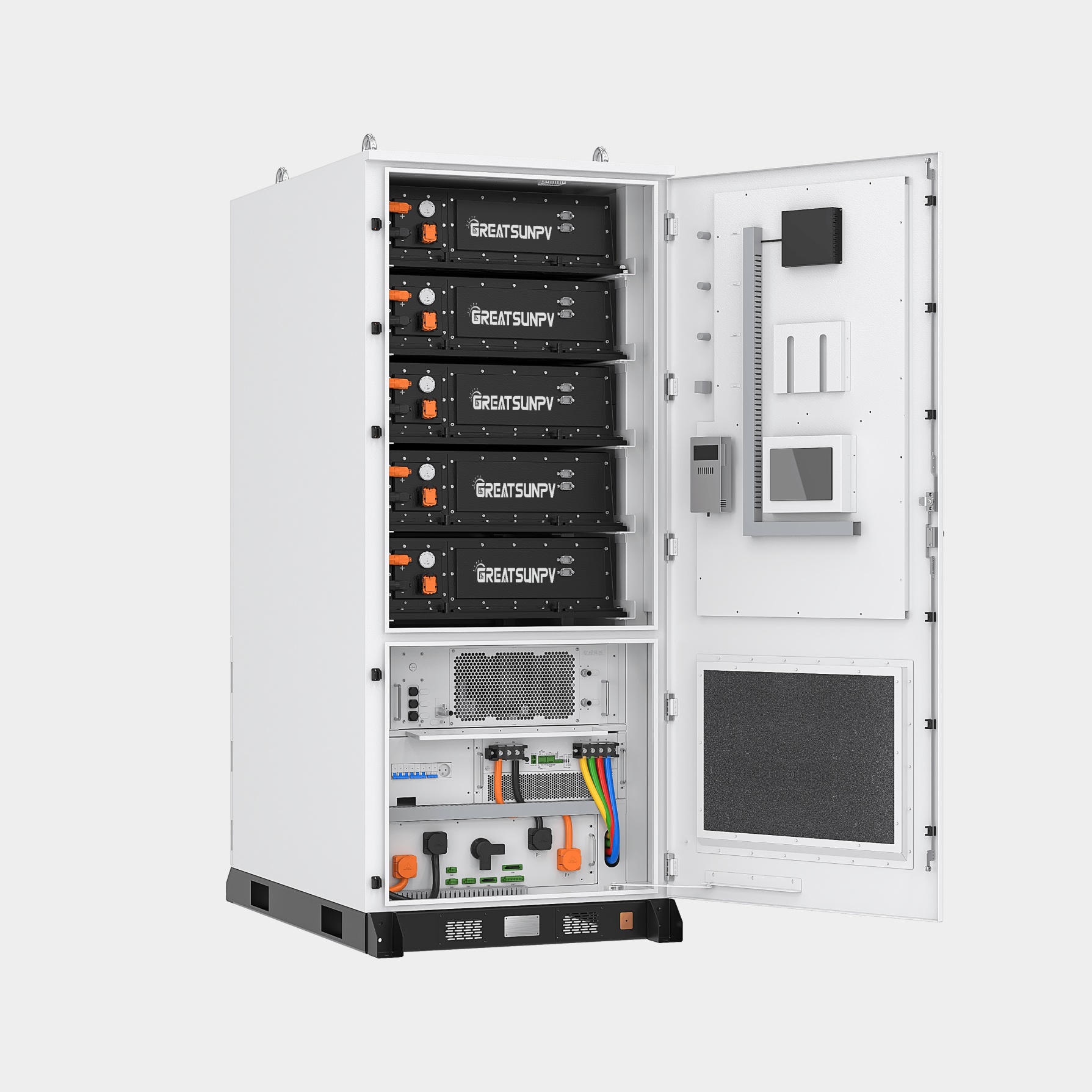 Outdoor battery energy storage cabinet