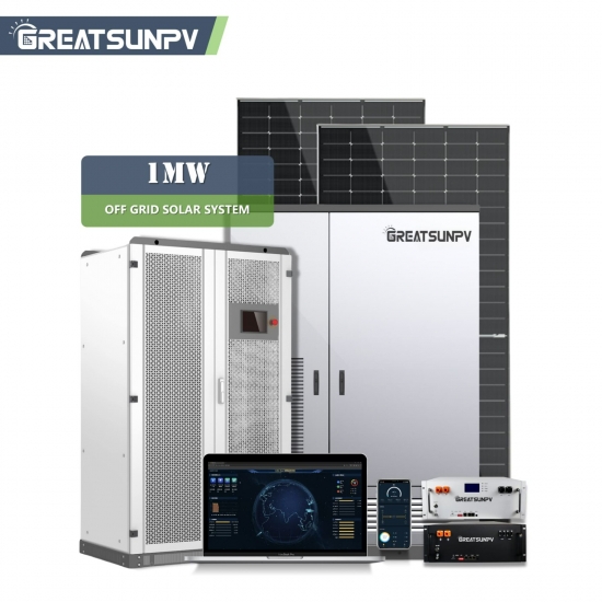 1MW Utility-Scale Solar Plant with 2MWh Storage for Remote Communities