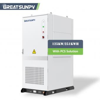 125kW 261kWh All-in-One Liquid Cooling Battery Energy Storage System with PCS