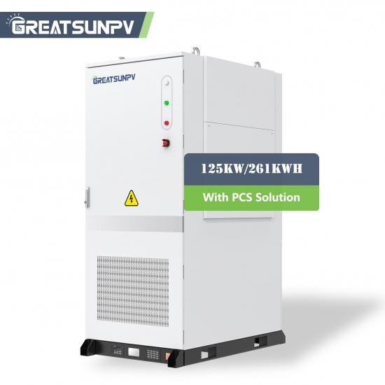 125kW 261kWh All-in-One Liquid Cooling Battery Energy Storage System with PCS